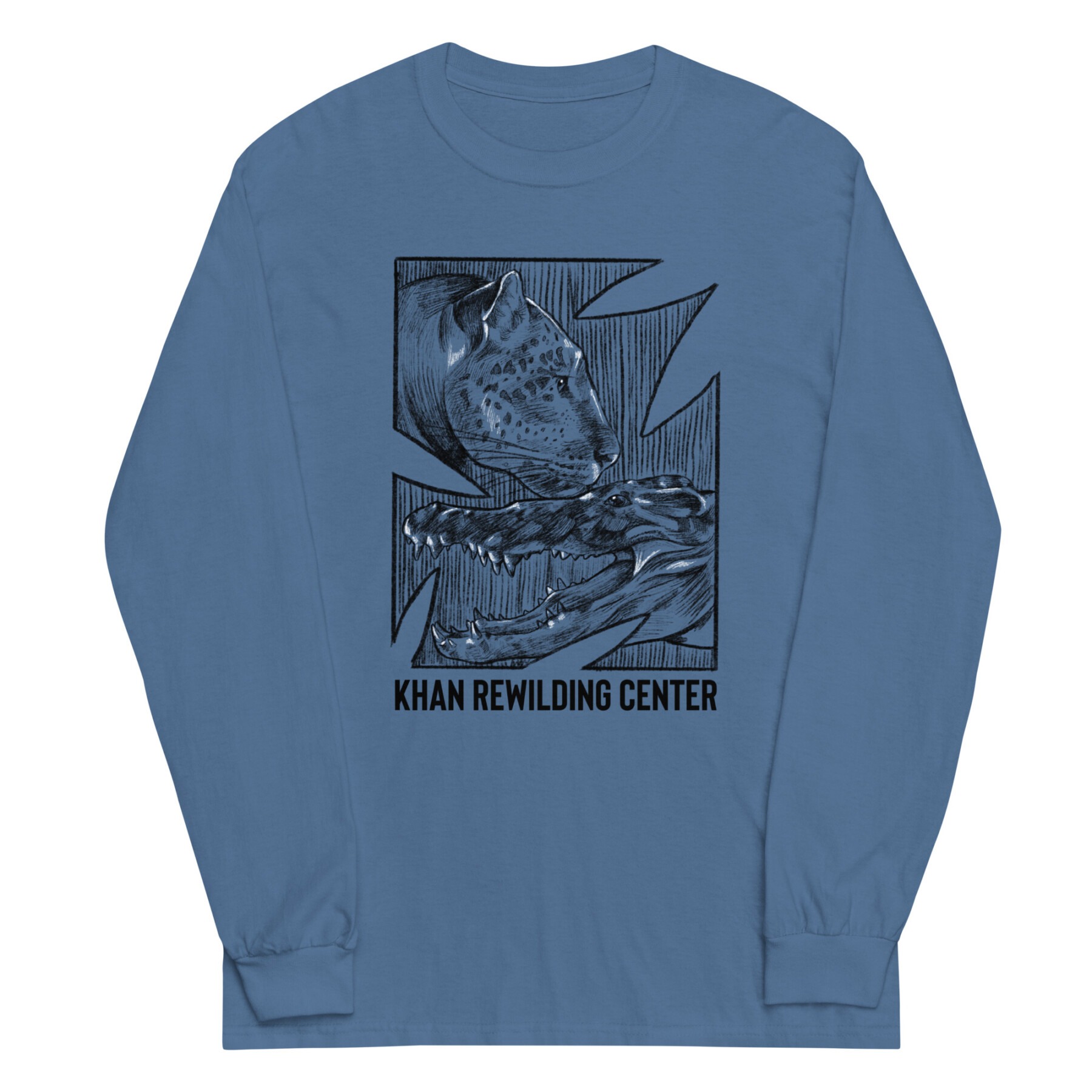 Tee - Long Sleeve Khan Center Unisex w Back Logo - Image 2